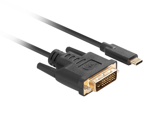 Фото - Кабель Lanberg , Kabel USB-C(m)->DVI-D(m) 0.5m, czarny (24+1)