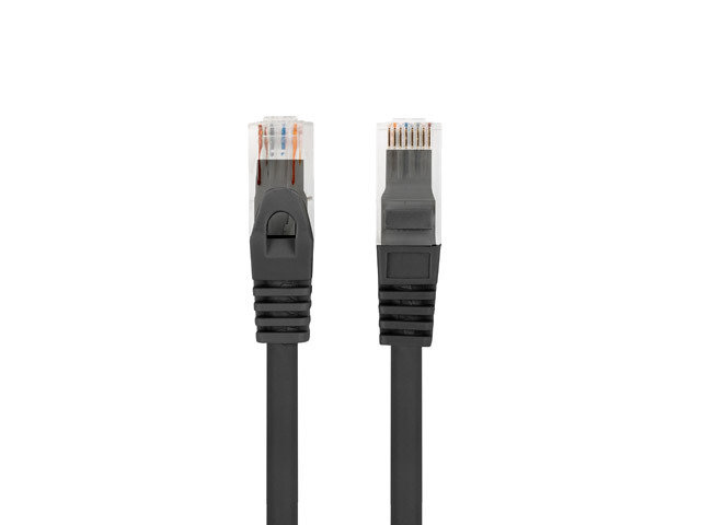 Lanberg, Patchcord kat.6 utp lszh cu 1m czarny fluke passed lanberg-Zdjęcie-0