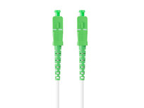 Lanberg, Patchcord światłowodowy SM SC/APC-SC/APC Simplex 3.0 mm LSZH G657A2 25m, biały Lanberg