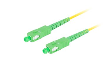 Lanberg, Patchcord światłowodowy sm sc/apc-sc/apc simplex 3.0mm lszh g657a1 2m zółty lanberg - LANBERG