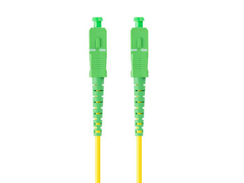Lanberg, Patchcord światłowodowy SM SC/APC-SC/APC Simplex 3.0mm LSZH G657A1, żółty, 3 m - LANBERG