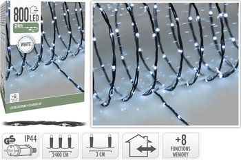 Łańcuch Led 800 Led Białe 24M - Mondex