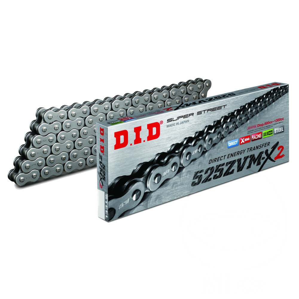 Łańcuch napędowy DID 525ZVMX2/116 X-Ring otwarty z zakuwką do Ducati ...