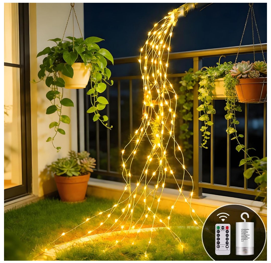 Łańcuch świetlny 100 LED lampki choinkowe baterie pilot timer 100 cm PIĘKNE