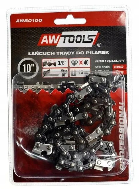 Łańcuch tnący do pilarki AWTOOLS, 25 cm