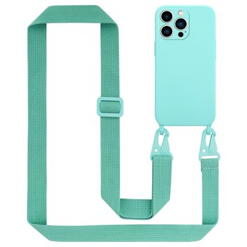 Łańcuszek Etui Do Apple iPhone 14 PRO MAX Pokrowiec w LIQUID TURKUS Silicone TPU Obudowa Ochronny Cadorabo - Cadorabo