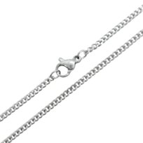 Łańcuszek Pancerka 50cm / 2,2mm Stal Chirurgiczna - Kolor Srebrny Inna marka