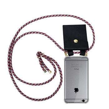 Łańcuszek Pokrowiec Do Apple iPhone 6 PLUS / 6S PLUS w CZERWONO ŻÓŁTO BIAŁY Etui Obudowa Case Cover Ochronny Cadorabo - Cadorabo