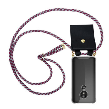 Łańcuszek Pokrowiec Do Motorola MOTO E5 / G6 PLAY w Czerwono Biały Etui Obudowa Case Cover Ochronny Cadorabo - Cadorabo