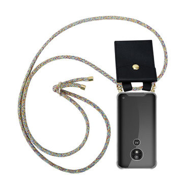 Łańcuszek Pokrowiec Do Motorola MOTO E5 PLAY w TĘCZA Etui Obudowa Case Cover Ochronny Cadorabo - Cadorabo