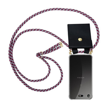 Łańcuszek Pokrowiec Do Sony Xperia XZ1 COMPACT w Czerwono Biały Etui Obudowa Case Cover Ochronny Cadorabo - Cadorabo