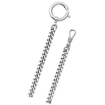 Łańcuszek Regent srebrny do zegarka kieszonkowego P-43 Flat Armor 6mm URP043 - Regent