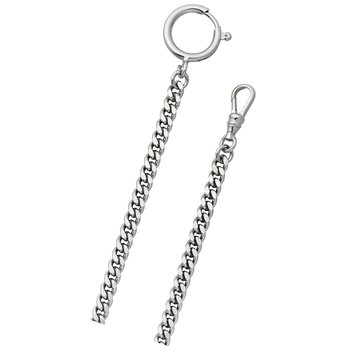 Łańcuszek Regent srebrny do zegarka kieszonkowego P-45 Flat Armor 5mm URP045 - Regent