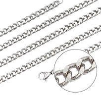 Łańcuszek Srebrna Pancerka 60cm / 4,4mm - Stal chirurgiczna Inna marka
