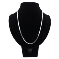 Łańcuszek Srebrna Taśma 50cm / 3mm - Stal chirurgiczna