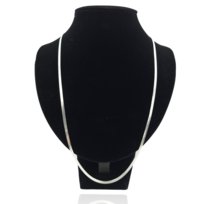 Łańcuszek Srebrna Taśma 60cm / 3mm - Stal chirurgiczna