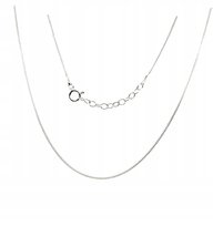 Łańcuszek srebrny PANCERKA 44 cm SREBRO 925 DAMSKI delikatny z przedłużką