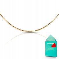 Łańcuszek srebrny pozłacany żmijka damski regulowany 50 cm na prezent