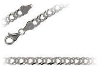 Łańcuszek srebrny Rombo (100) fl192 - 50 cm