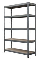 Landmann, Regał warsztatowy czarny, 180x40x40 cm