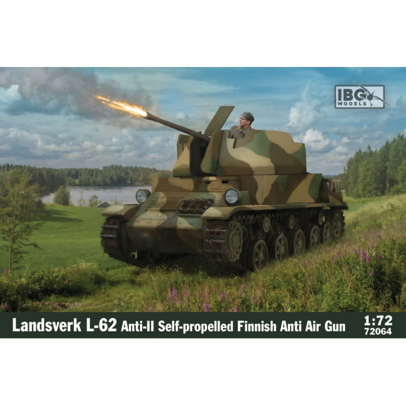 Фото - Збірна модель Landsverk L-62 Anti-II  1:72 IBG 72064(Finnish Anti-Air Gun)