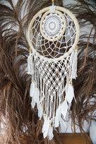 Łapacz Snów Szydełkowy Makrama  Rattan Dream Catcher