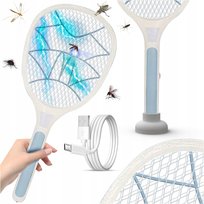 ŁAPKA NA MUCHY ELEKTRYCZNA PACKA NA KOMARY OWADY AKUMULATOROWA