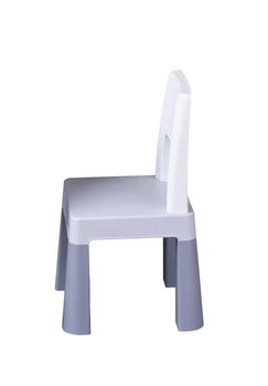 Lapsi Krzesełko Dodatkowe Do Stolika Multifun Dla Dzieci Szare - Lapsi