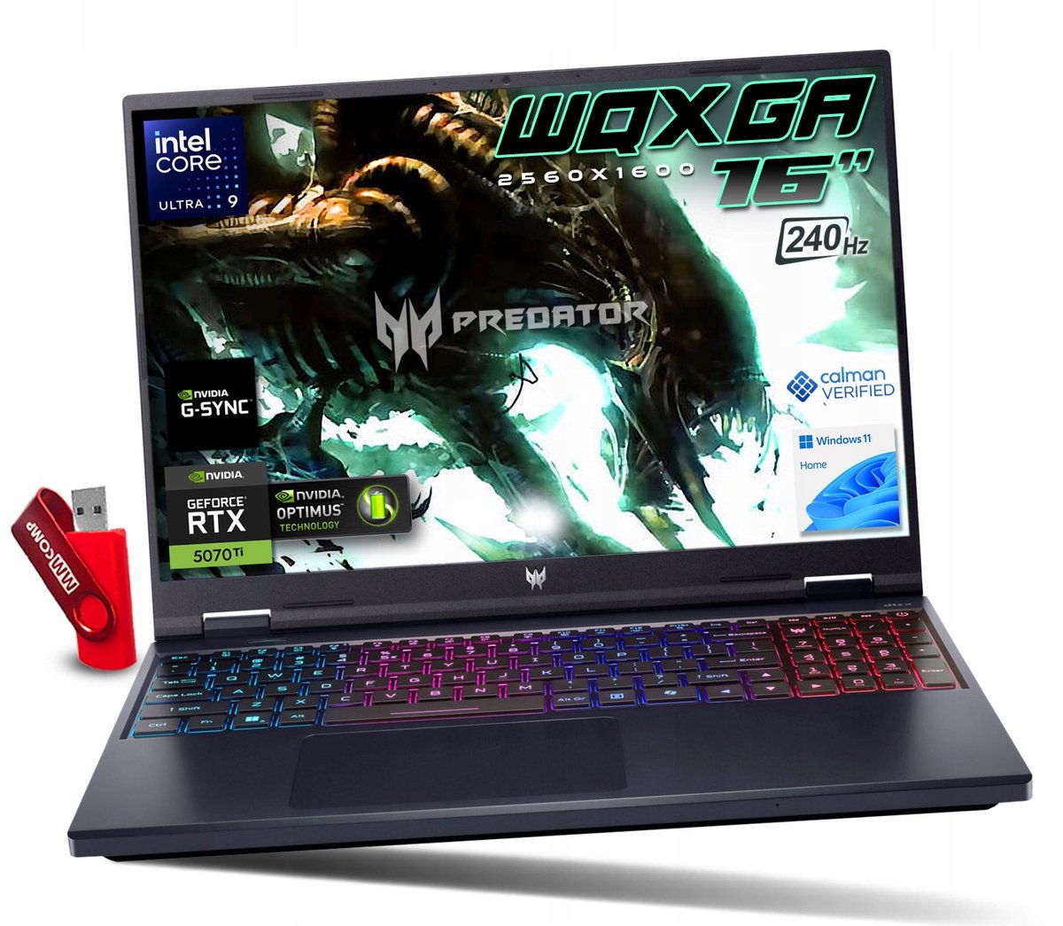Acer Laptop Acer Predator Helios Neo 16 U9 16GB 2TB SSD WQXGA IPS DLA GRACZA
