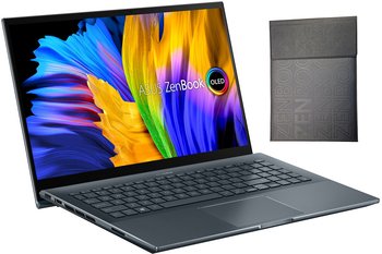 Laptop ASUS Zenbook Pro 15,6 Dotyk R7 16GB SSD512 RTX3050 (UM535QE-KY260W) - ASUS