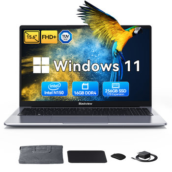Laptop Huidun HiBook 6 Intel Twin Lake N150 16GB/SSD 256GB 15.6" Full-HD UHD Graphics BT/Windows 11 Klawiatura QWERTY Szary - Blackview