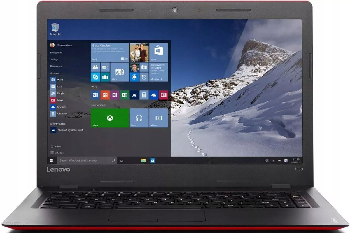 Laptop Lenovo 14" Hd Intel Czerwony Windows 10 - Lenovo | Sklep EMPIK.COM