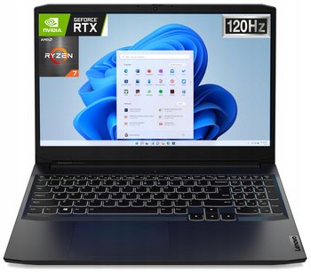 Laptop Lenovo Gaming 3 15,6_120 R7 16GB SSD256+TB RTX3050 (82K200NFPB) - IBM, Lenovo