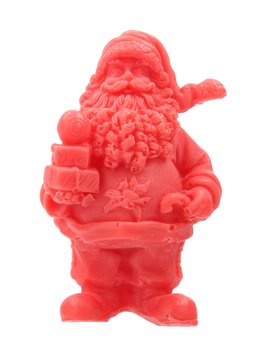LaQ, Happy Soaps, mydełko glicerynowe Święty Mikołaj z prezentami- czerwony, 50 g - LaQ