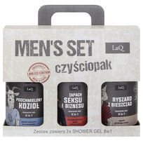 LaQ, Men's Set, Zestaw kosmetyków do pielęgnacji Czyściopak Męski, 3 szt.