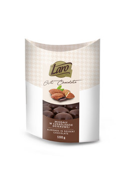 Laro, migdały w czekoladzie deserowej, 100 g