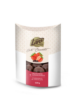 Laro, truskawki w czekoladzie deserowej, 100 g