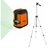Laser krzyżowy poziomnica 15m zielony NEO 75-106