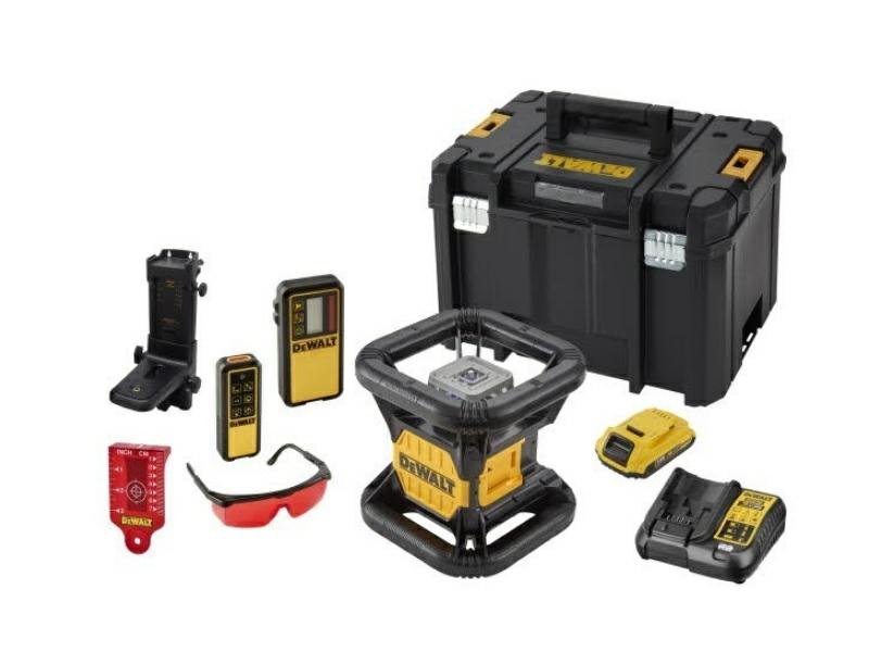 Laser obrotowy DEWALT DCE079D1R, 18 V, 1x2 Ah, 60 m