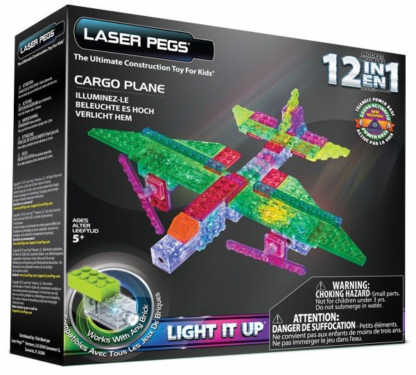 Laser Pegs, klocki konstrukcyjne 12w1 Cargo Plane