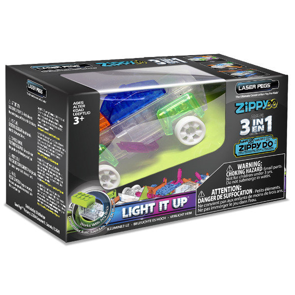 Laser Pegs, klocki konstrukcyjne 3w1 Zippy Do