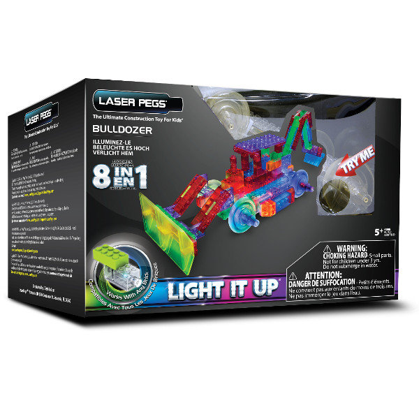 Laser Pegs, klocki konstrukcyjne 8w1 Buldożer