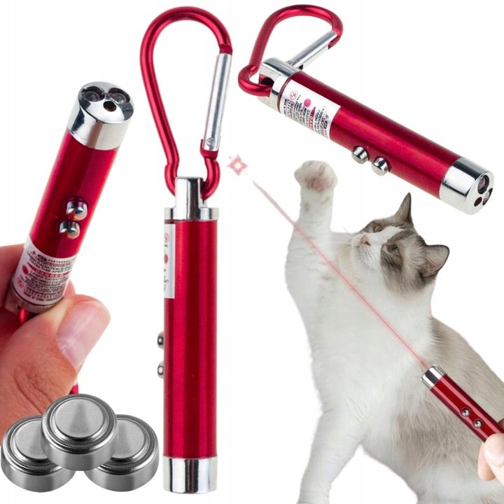 Inny producent Laser Wskaźnik Laserowy Latarka UV Zabawka Do Zabawy Dla Kota 3w1