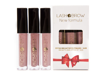 Lash Brow, zestaw mini pomadek matowych Nude, 3x3 ml - Lash Brow