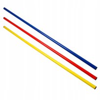 Laska do ćwiczen długa 120 cm 120cm czerwony Maxwel