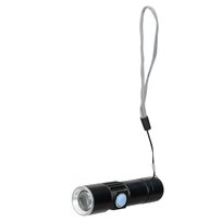 Latarka LED, Dzień Taty, Czarny, USB