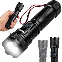 LATARKA LED TAKTYCZA AKUMULATOROWA WODOODPORNA USB-C ZOOM 10W 600lm VAYOX VAYOX