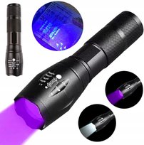 Latarka Tester Taktyczn Led Zoom Dioda Uv Bursztyn Edibazzar