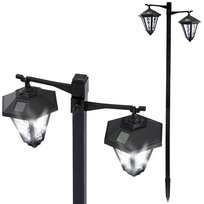 LATARNIA Lampa ogrodowa LED solarna 137cm WYSOKA EVERA 6000K