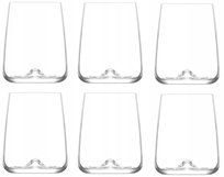 LAV Komplet 6 szklanek eleganckich do wody drinków napojów 360 ml szkło